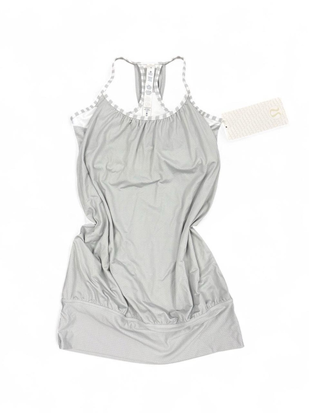 lululemon athletica Light Gray Racerback Tank Top